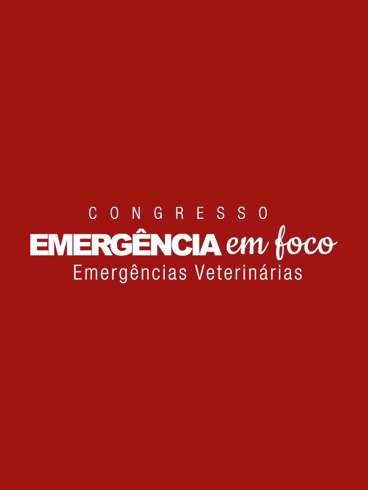 Congresso Emergência Em Foco Veterinários