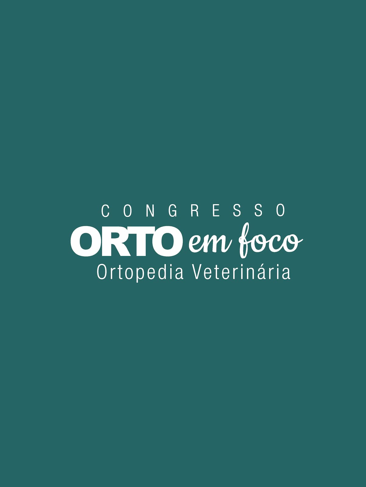 Congresso Orto em Foco Veterinários