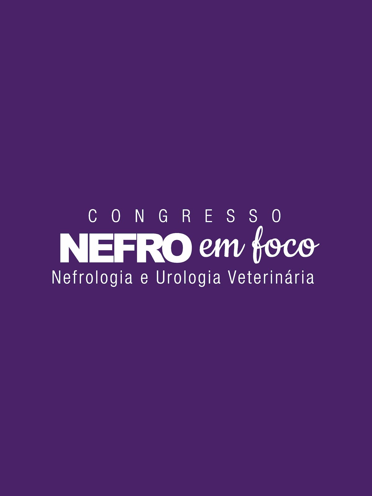 Congresso Nefro em Foco Veterinários entrada para três dias